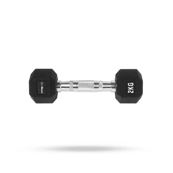 Гексагональна гантель білий 2 kg - GymBeam Accessories