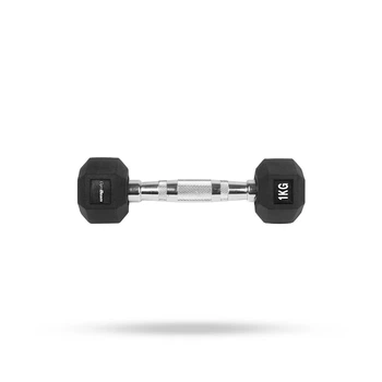 Гексагональна гантель білий 1 kg - GymBeam Accessories