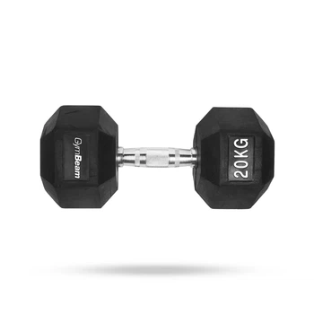 Гексагональна гантель білий 20 kg - GymBeam Accessories