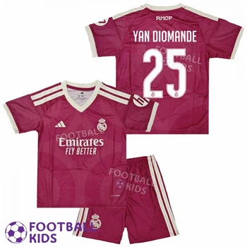 Футбольная форма для детей Real Madrid YAN DIOMANDE 25 Реал Мадрид 2027 Away 125-135 см (set4783-139340-4)