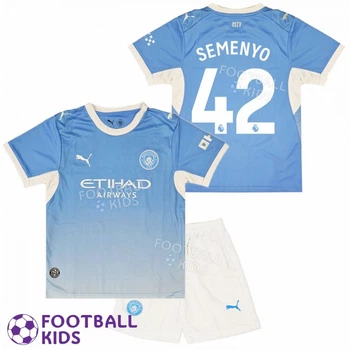 Футбольна форма для дітей Manchester City SEMENYO 42 Манчестер Сіті 2027 Home 145 см - 155 см (set47811-139792-4)