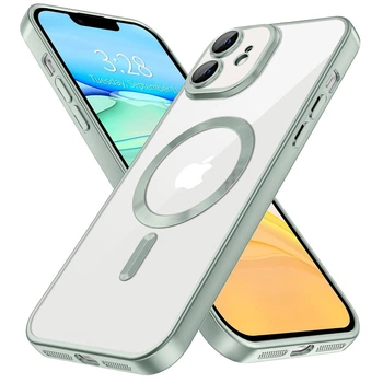Чохол Fiji Chrome для Apple iPhone 11 з MagSafe та захистом камер матовий Mint Green