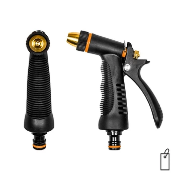Пистолет для полива металлический регулируемый прямой, BLACK LINE, PROFI, KT233FRS