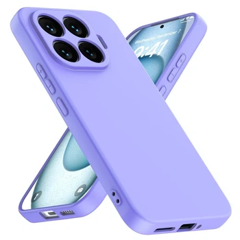 Чехол Fiji Full Soft Premium для Xiaomi 17T Pro противоударный бампер с микрофиброй Violet