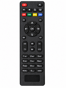 Пульт дистанційного керування для DVB-Т2 тюнера ROMSAT T8020HD, T8000HD, T8010HD