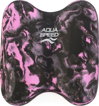 Доска для плавания Aqua Speed PULLKICK SWIRL 63415 розовая, черный Уни One Size