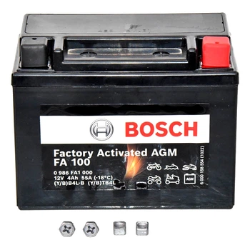 Аккумулятор BOSCH Factory Activated AGM 12V 4Ah 55A R+ (0986FA1000)
