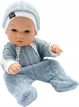 Пупс Baby Babble рухомі руки-ноги в комбінезоні сірий 25 см (BM3313-3GRY)