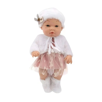 Пупс Baby Babble с подвижными руками-ногами в платье (BM3313-3WT)