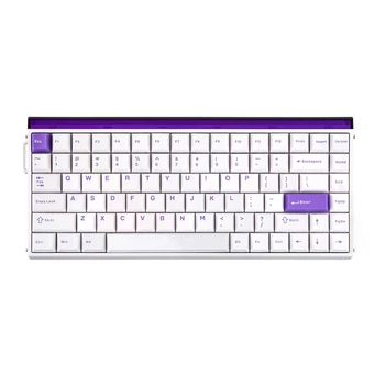 Игровая магнитная механическая клавиатура Aula Hero84 HE 75% (White & Purple )
