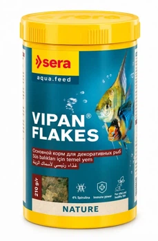 Корм для аквариумных рыб Sera Vipan Nature (хлопья) — 1000 мл (210 г)