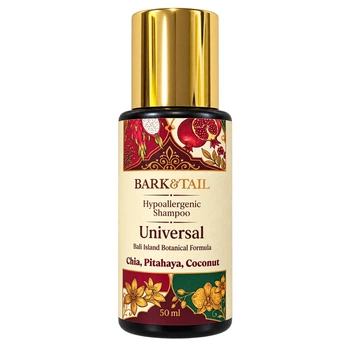 Гипоаллергенный универсальный шампунь Bark&Tail - Universal Bali Island Botanical Formula, 50 мл