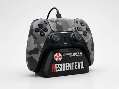 Настольная подставка для геймпада DualSense PS5 в стиле Resident Evil Umbrella Corp / Держатель джойстика