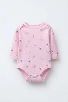 Дитяче боді для новонародженої дівчинки Zara 80 см Рожевий (25120909D2)