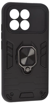 Чехол с кольцом Transformer на POCO F8 Pro / черный