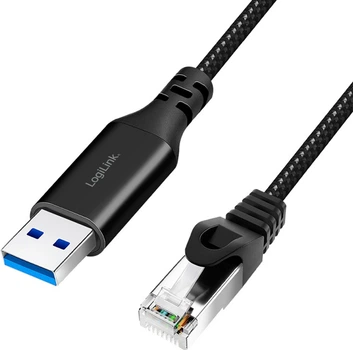 Кабель Logilink Cat 6 SFTP USB Type A - RJ-45 7.5 m Black (4052792075199)