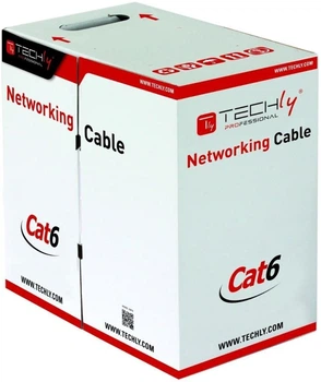 Patchcord TECHly Cat 6 F-UTP 305 m Grey (8054529025664)