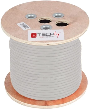 Патч-корд TECHly Cat 5e F-UTP 305 m Grey (8059018364507)