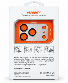 Защитное стекло для камеры iPhone 18 Pro Max Mossily AR Full, Silver