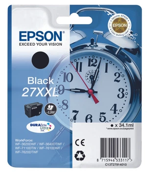 Wkład atramentowy Epson 27XXL DURABrite Ultra czarny (C13T27914010)