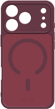 Чохол для смартфона Apple iPhone 18 Pro/17 Pro MAKE Shadow Magnet Burgundy (MCSDM-AI18P/17PRD)