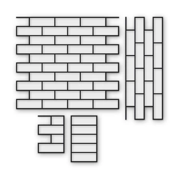 Многоразовый трафарет 97×87 + 97×35 см + 2 откоса, 5 мм — под кирпич Австралийский стандартный 230×76 мм