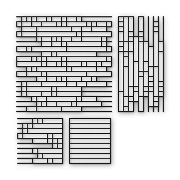 Многоразовый трафарет 96×96 + 96×46 см + 2 откоса, 5 мм — под кирпич Roman Wienerberger 400×40 мм, декоративная штукатурка стен