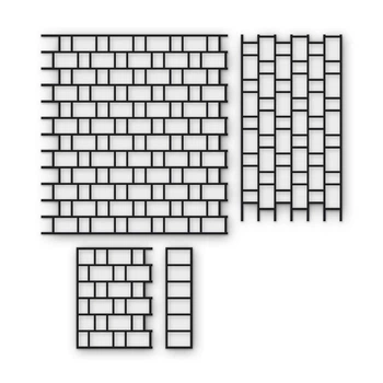 Многоразовый трафарет 85×91 + 85×46 см + 2 откоса, 5 мм — под кирпич Английский тычковый 102×65 мм, декоративная штукатурка стен