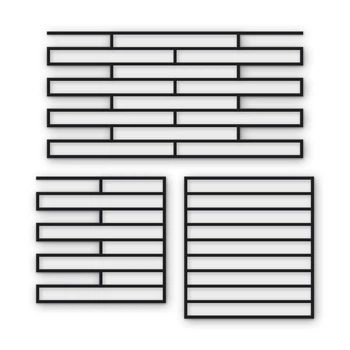 Многоразовый трафарет 83×41 см + 2 откоса, 3 мм — под кирпич Roman Wienerberger 400×40 мм, декоративная штукатурка стен