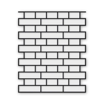 Многоразовый трафарет 76×91 см, 5 мм — под кирпич Немецкий римский RF 240×65 мм, кладка английская, декоративная штукатурка стен