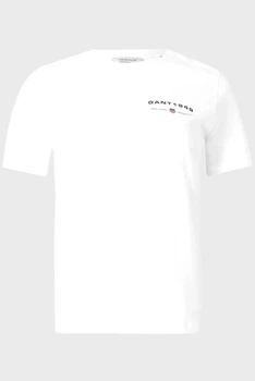 Жіноча біла футболка GRAPHIC Gant L 4201380