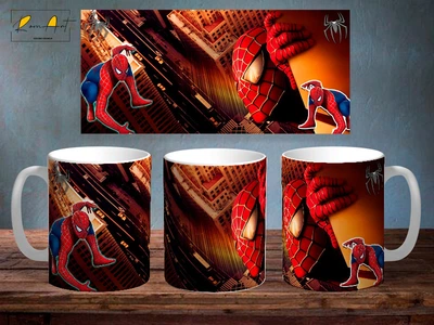 Чашка с принтом «Spiderman 14» Біла 330 мл