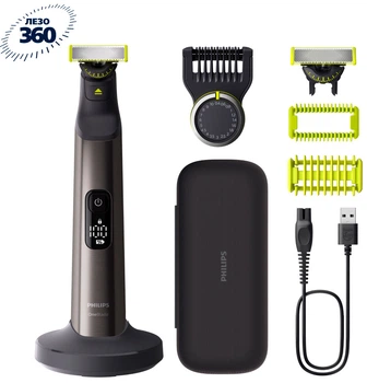 Электростанок Philips OneBlade Pro 360 QP6652/61 для лица и тела (8720689027298)