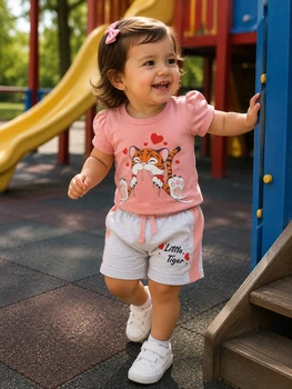 Комплект Little Tiger Kiddo персиковый 74 см