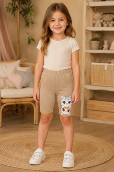 Велосипедки Kitty Smile Kiddo бежевый 122 см