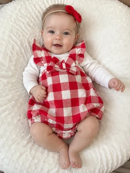 Літній пісочник Lily Kiddo Червона клітинка розмір 68 (KIDDO-CD769AB6B7854E0D868A9A43A1F61052)