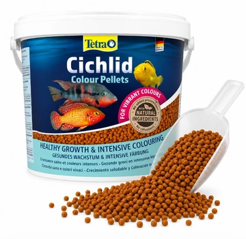 Корм фасованный для рыбок Tetra Cichlid Color Pellets (Плавающие гранулы для усиления окраски) 100г.