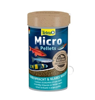 Сухой корм Tetra Micro Pellets для мелких аквариумных рыб в пеллетах, 100 мл