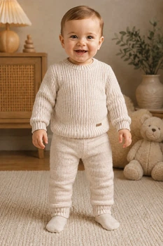 Костюм дитячий в’язаний Cozy Mini Kiddo світлий бежевий 80 см