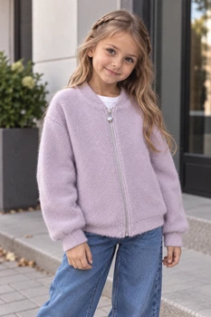 Кардиган Cozy Alpaca Kiddo Лаванда розмір 116 (KIDDO-75D3E1FEBC9947FDB635CEA919DE6480)