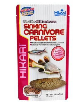 Корм для мясоедных рыб от 5 см HIKARI TROPICAL SINKING CARNIVORE (тонущие таблетки 6-7мм) - 74г