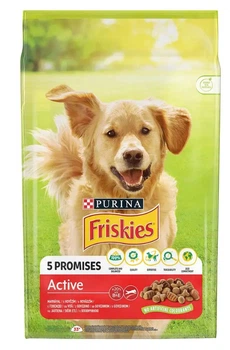 Сухой корм Friskies для взрослых активных собак с говядиной, 15 кг