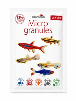 Корм для аквариумных рыб Аквариус Классическое меню, микро гранулы (Classic menu micro granules) - 40 г