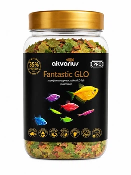 Корм для аквариумных рыб Аквариус Фантастик ГЛО меню (Fantastic GLO menu) - 600 мл (80г)