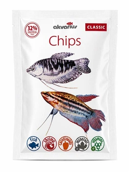 Корм для аквариумных рыб Аквариус Классическое меню, чипсы (Classic menu chips) - 25 г