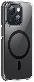 Чохол-накладка Hoco Anti-drop Magnetic для iPhone 15 Plus Transparent Black