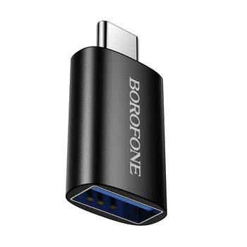 Адаптер BOROFONE BV26C Type-C male to USB female USB3.0 adapter Black