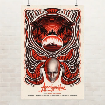 Постер Апокалипсис сегодня, Apocalypse Now (1979), культовое кино, Фрэнсис Коппола, A0 106×71 см (id6133)