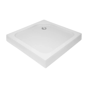Lidz Душевой поддон KAPIELKA ST90x90х14 низкий квадратный, диаметр слива 52 мм