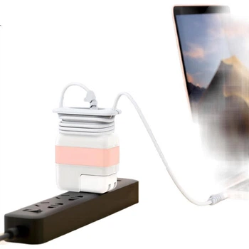 Захисний чохол для зарядного пристрою Mryc Apple для MacBook Air/Pro, адаптер живлення, органайзер для кабелю передачі даних та змотувач [60 Вт/61 Вт/67 Вт]